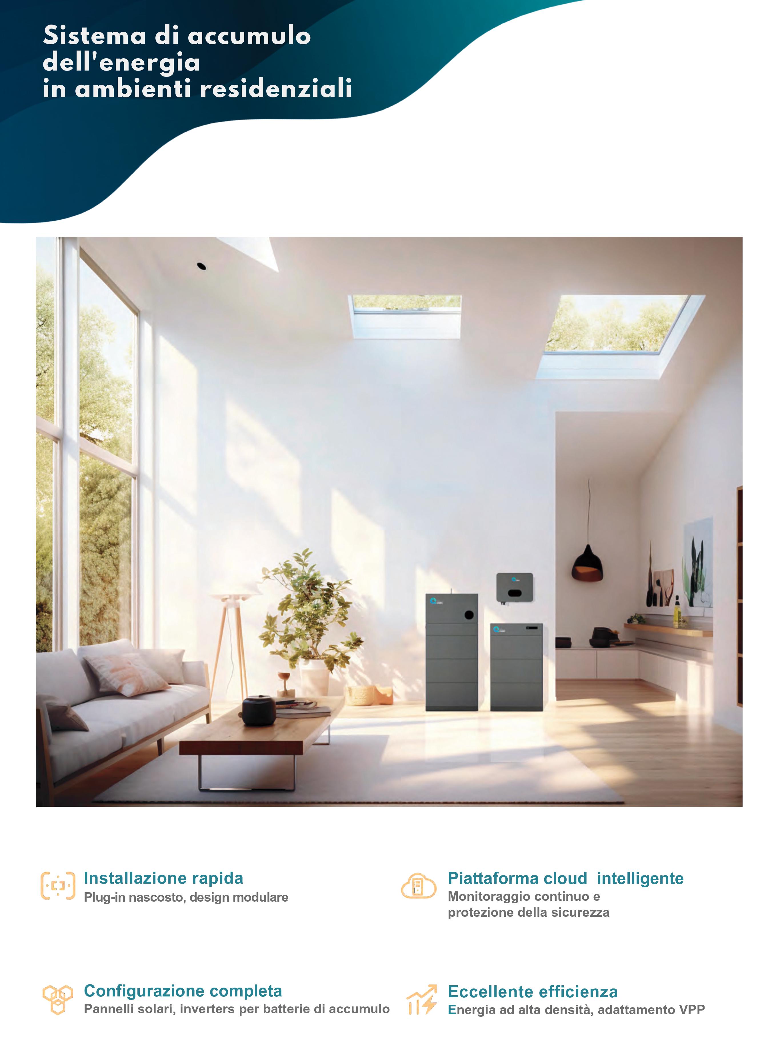 Batteria LFP LV 2.7 kWh NovaStorage per accumulo residenziale senza cobalto